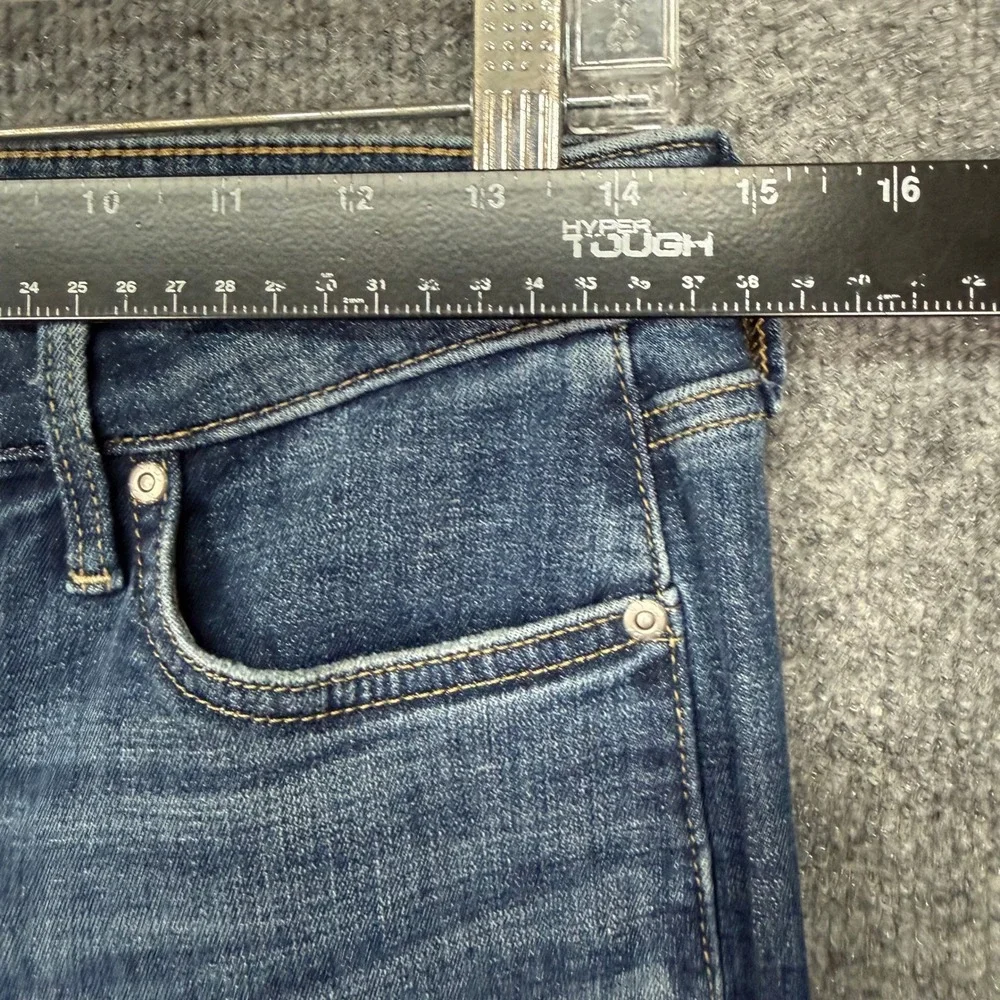NYDJ Jeans‎ Womens 4 Blue Marcel Straight Crop Medium Wash Lift Tuck Ankle Zip